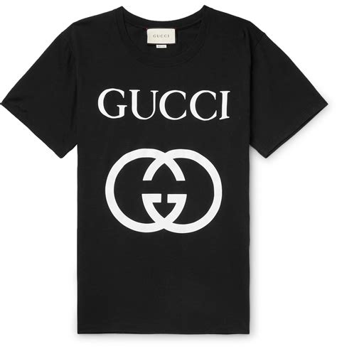 black gucci tee|Cotton jersey long sleeve T.